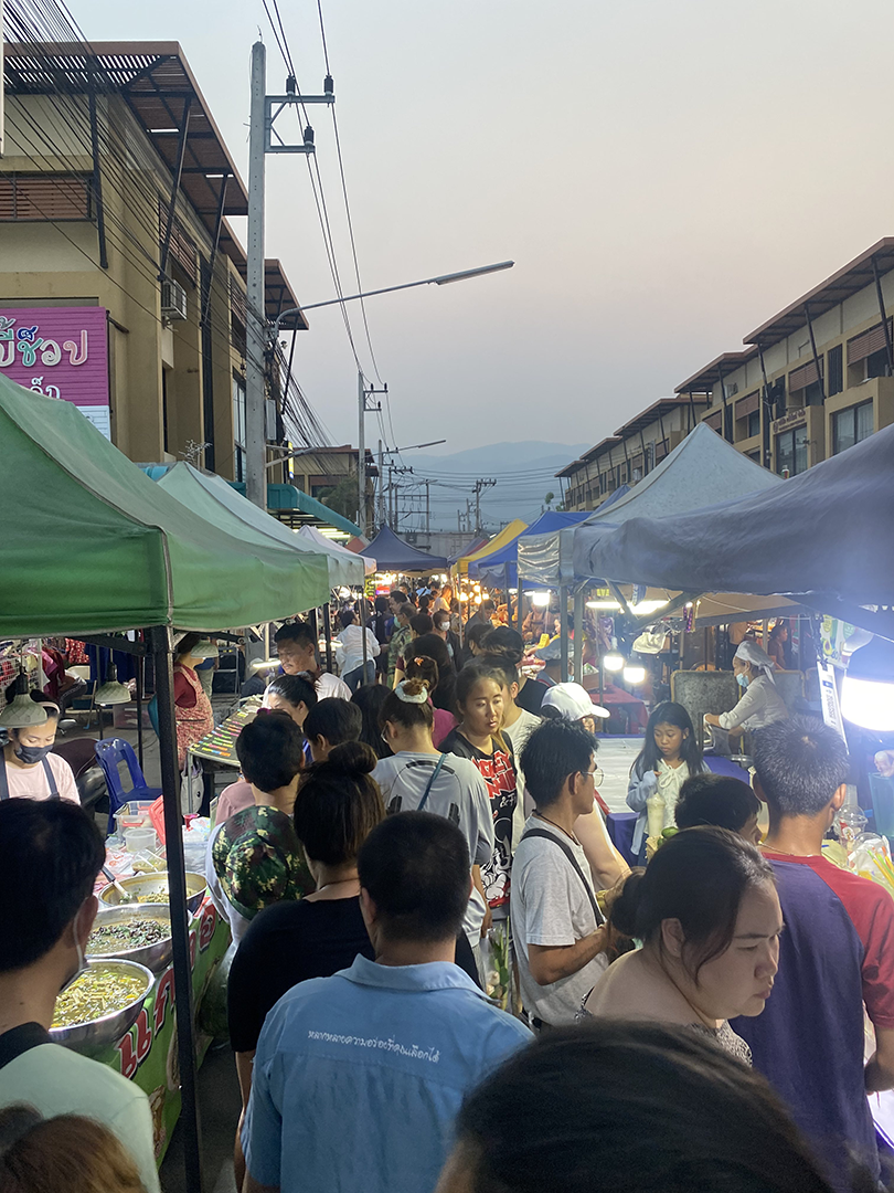 View of the busy market